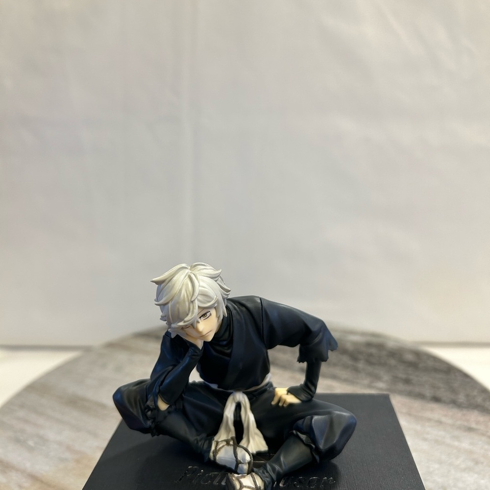 Anime Character Figurine in Black and White